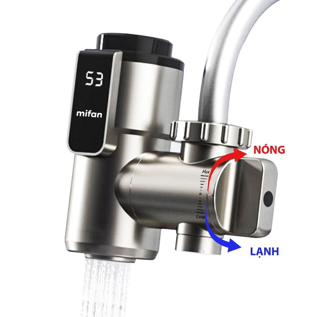 Máy Nước Nóng Trực Tiếp Gắn Đầu Vòi MIFAN 3300W