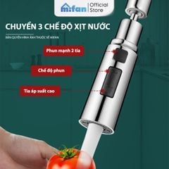 Đầu Vòi Rửa Bát Tăng Áp 3 Chế Độ Phun Mifan