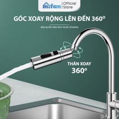 Đầu Vòi Rửa Bát Tăng Áp 3 Chế Độ Phun Mifan