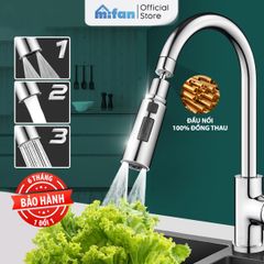 Đầu Vòi Rửa Bát Tăng Áp 3 Chế Độ Phun Mifan