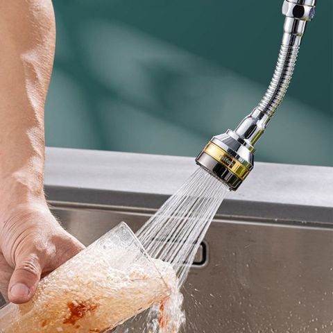 Đầu vòi rửa bát tăng áp đồng thau inox 304 cao cấp Mifan