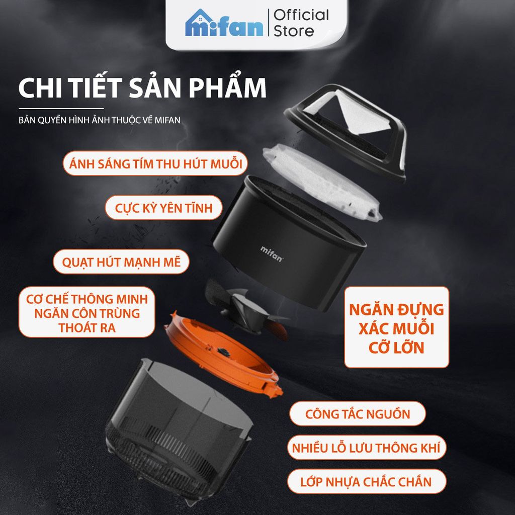 Đèn Bắt Muỗi Thông Minh UV-LED MIFAN