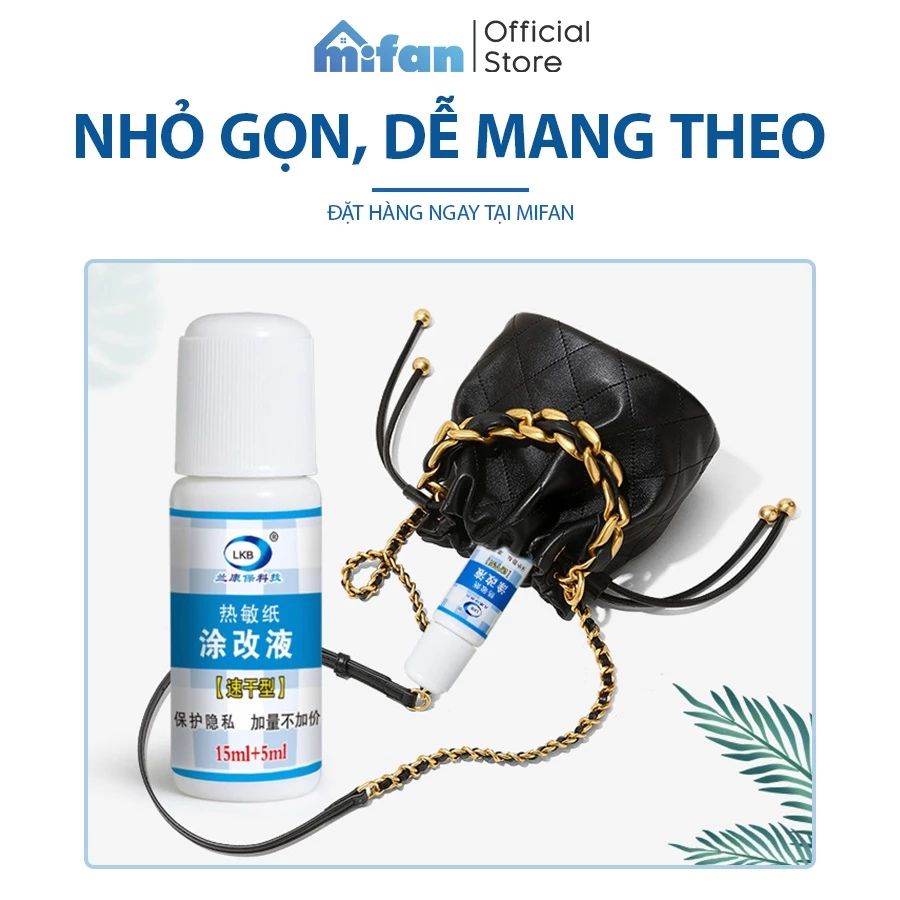 Chai Tẩy Mực In Nhiệt Che Tên Sản Phẩm LKB 20ml