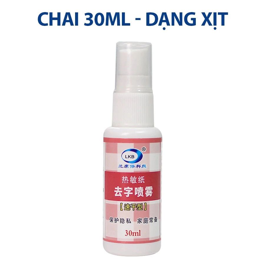 Chai Tẩy Mực In Nhiệt Che Tên Sản Phẩm LKB 20ml