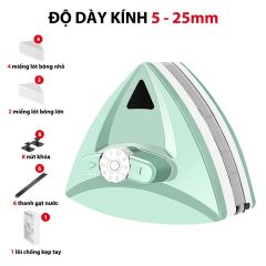 Bộ Lau Kính 2 Mặt Nam Châm Thông Minh MIFAN