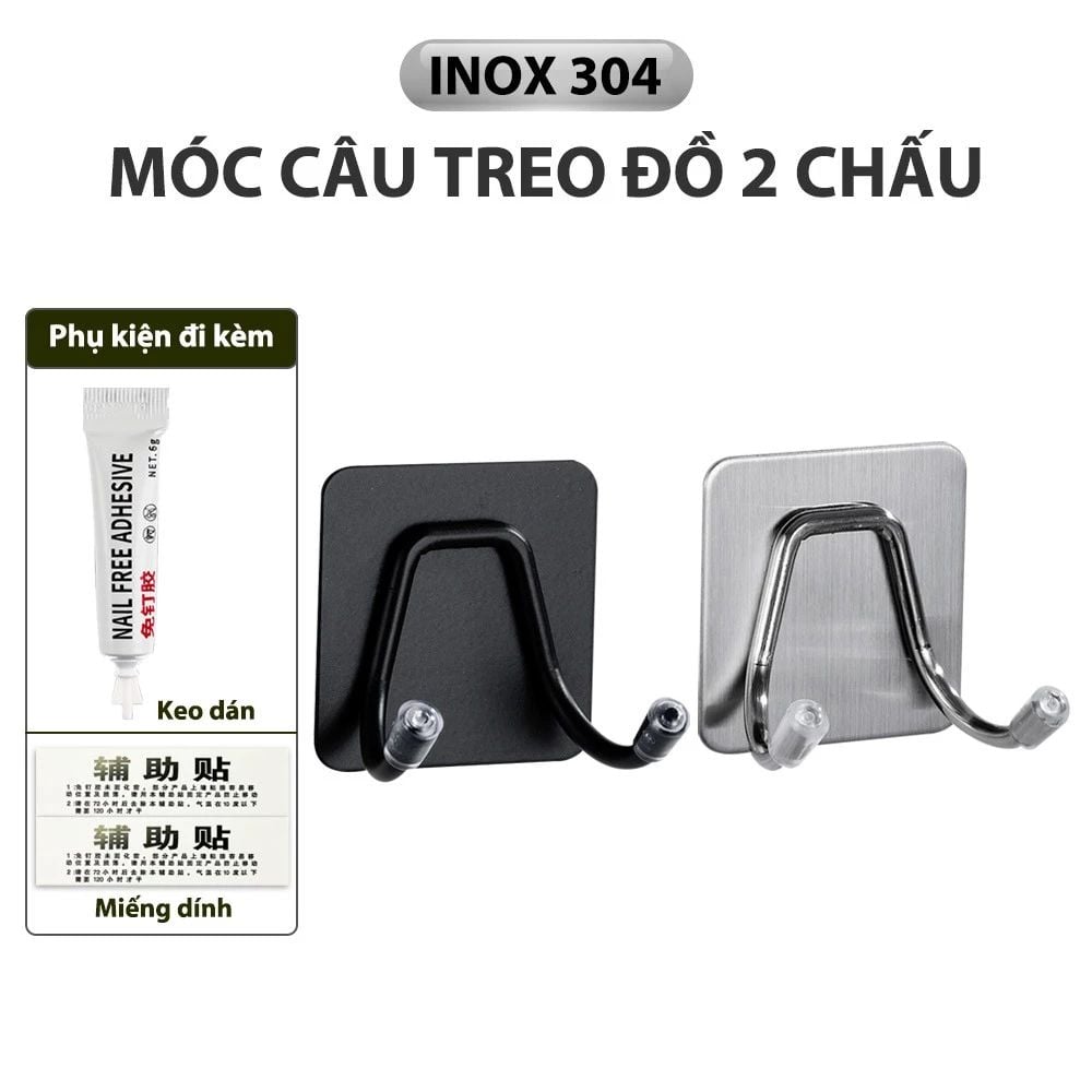 Móc Dán Tường Inox 304 Cao Cấp MIFAN