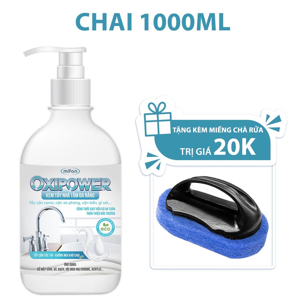 Kem Tẩy Nhà Tắm Đa Năng Mifan Oxipower