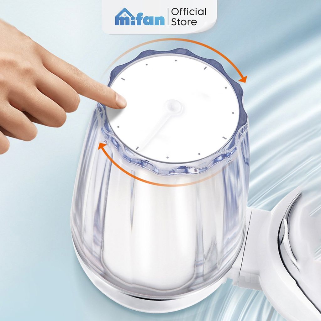 Bộ Lọc Nước Đầu Vòi Lõi Gốm MIFAN Inox 304 Tăng Áp 3 Chế Độ