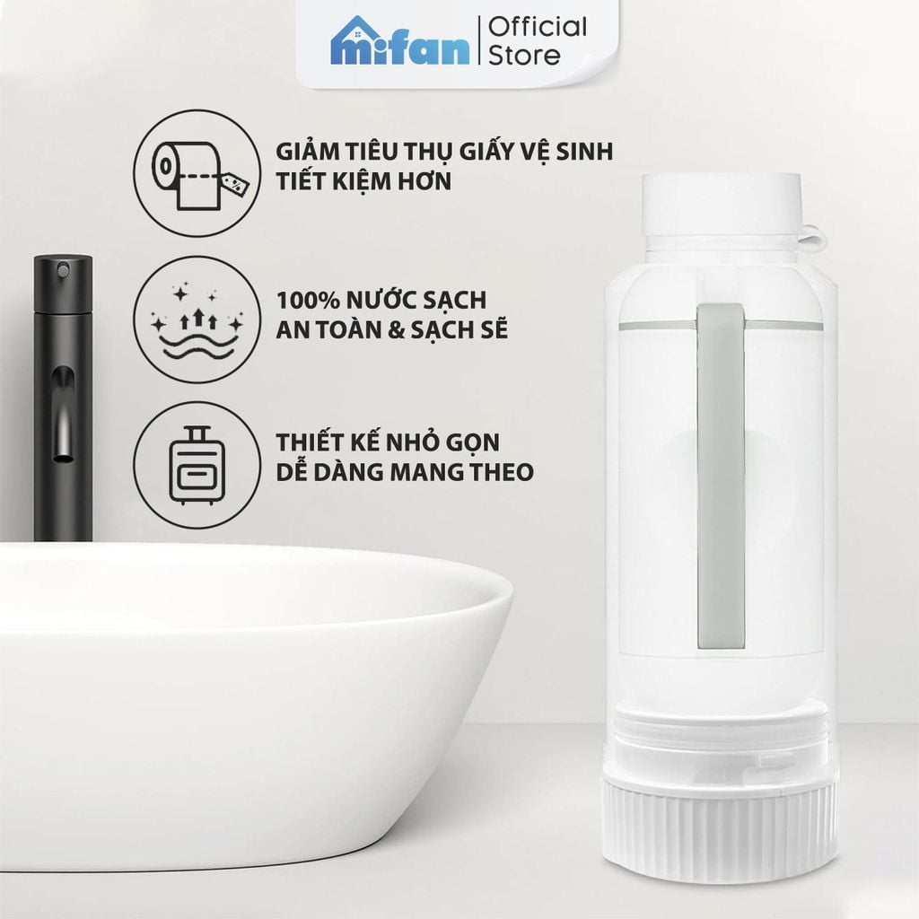 Máy Xịt Rửa Vệ Sinh Cá Nhân Cầm Tay Du Lịch Mifan Portable Bidet