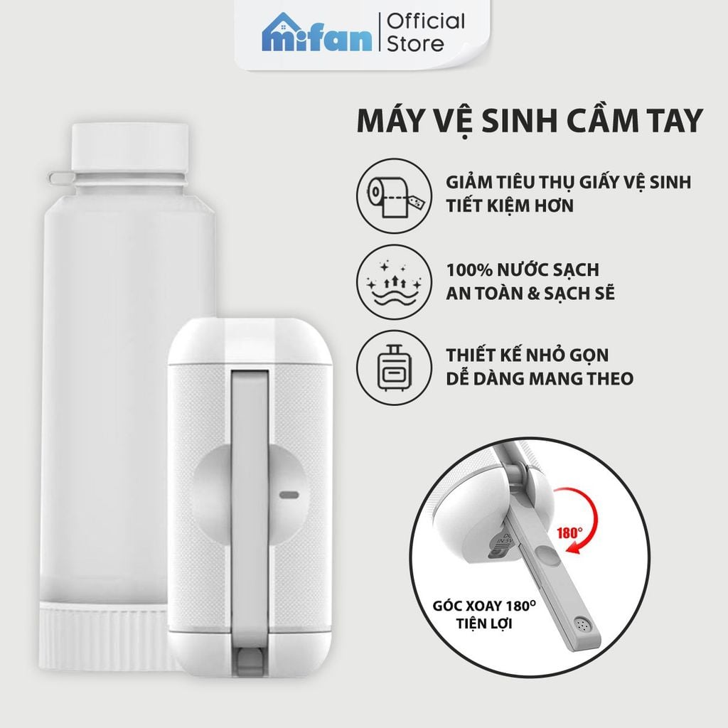 Máy Xịt Rửa Vệ Sinh Cá Nhân Cầm Tay Du Lịch Mifan Portable Bidet