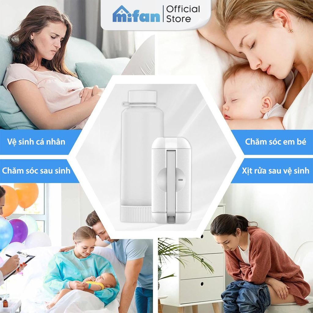 Máy Xịt Rửa Vệ Sinh Cá Nhân Cầm Tay Du Lịch Mifan Portable Bidet