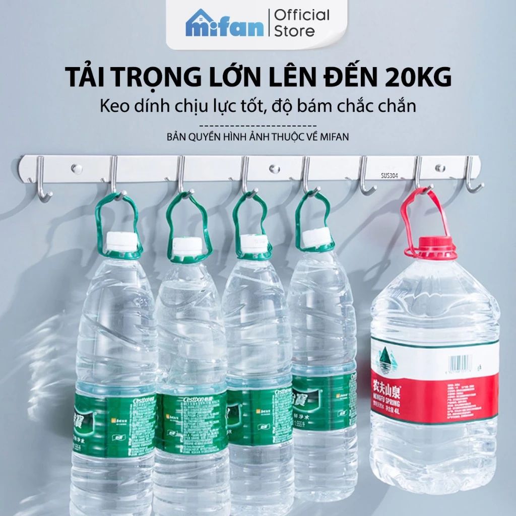 Móc Dán Tường Treo Quần Áo Inox 304 Cao Cấp MIFAN