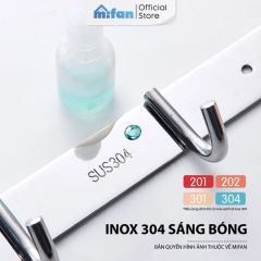 Móc Dán Tường Treo Quần Áo Inox 304 Cao Cấp MIFAN