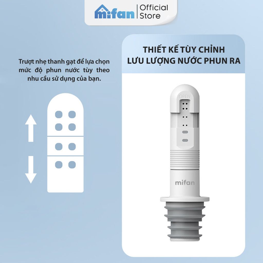 Đầu Vòi Gắn Chai Xịt Vệ Sinh Cá Nhân Mifan Finger Bidet