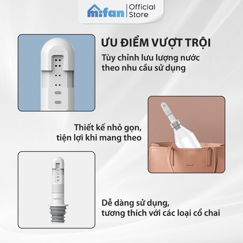Đầu Vòi Gắn Chai Xịt Vệ Sinh Cá Nhân Mifan Finger Bidet