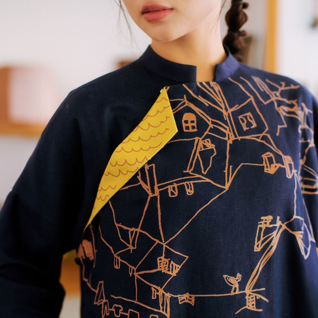 ÁO DÀI MÁI NHÀ - CAD24