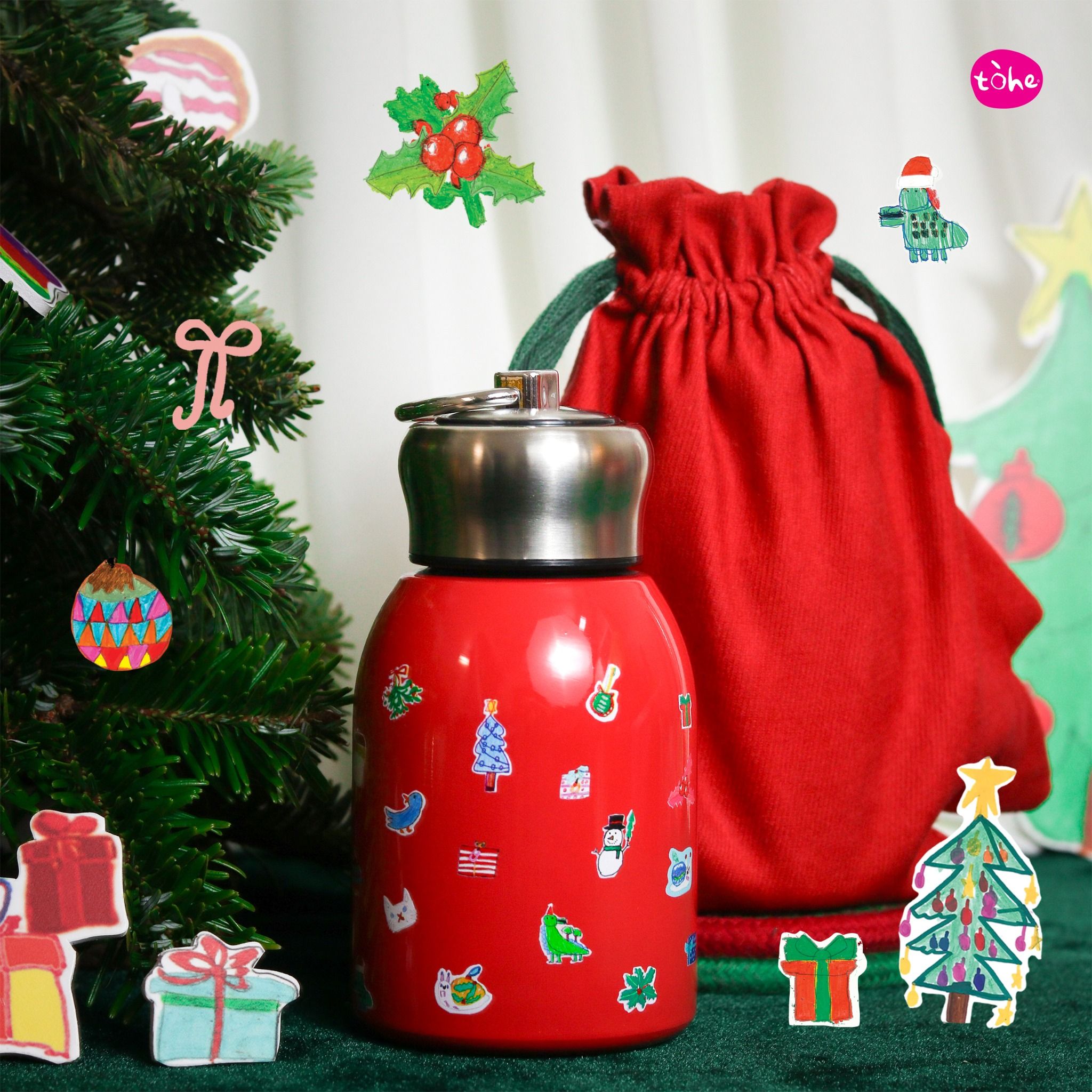 Bình giữ nhiệt Giáng Sinh