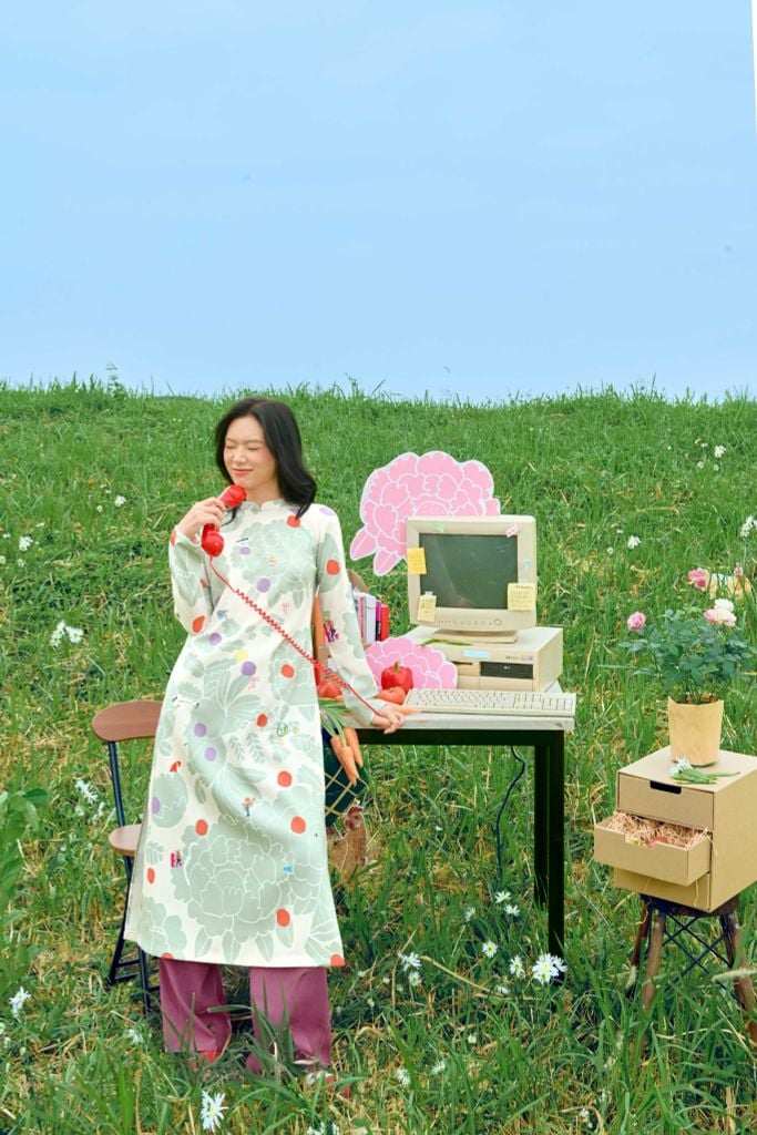 ÁO DÀI HOA ÊM - CAD26