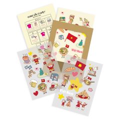 Set sticker và miếng dán in nhiệt Việt Nam