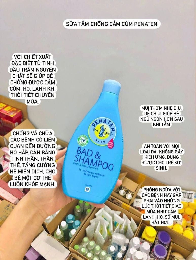SỮA TẮM GỘI CHỐNG CẢM PENATEN ĐỨC FULLSIZE – 400ML