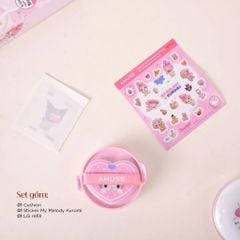 SET CUSHION AMUSE X MY MELODY CERAMIC SKIN PERFECTOR