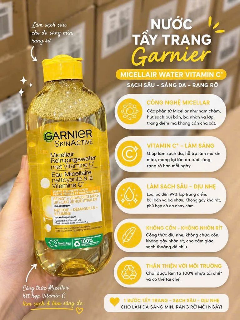 TẨY TRANG GARNIER CHAI 400ML