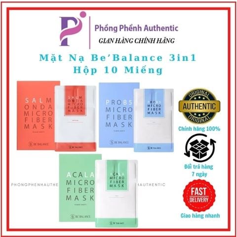 MẶT NẠ BE'BALANCE 3IN1 HỘP 10 MIẾNG