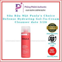 SỮA RỬA MẶT PAULA'S CHOICE DEFENSE HYDRATING GEL-TO-CREAM CLEANSER 198ML