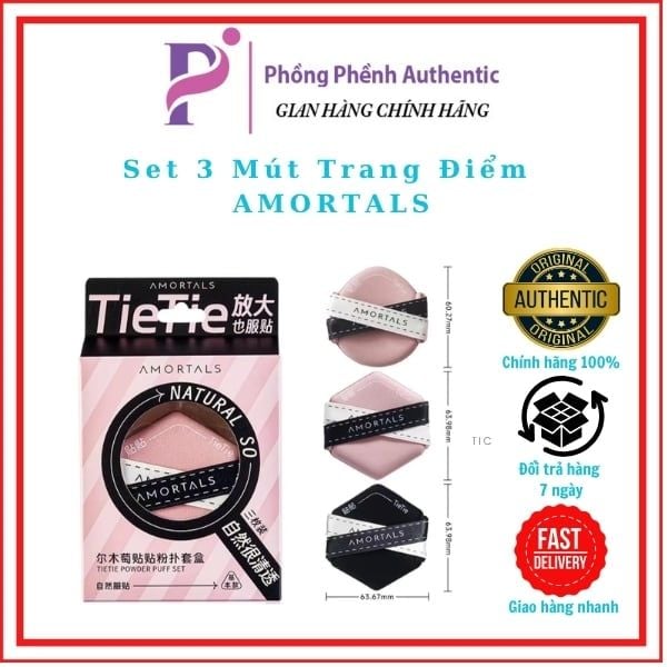 Set 3 Mút Trang Điểm AMORTALS