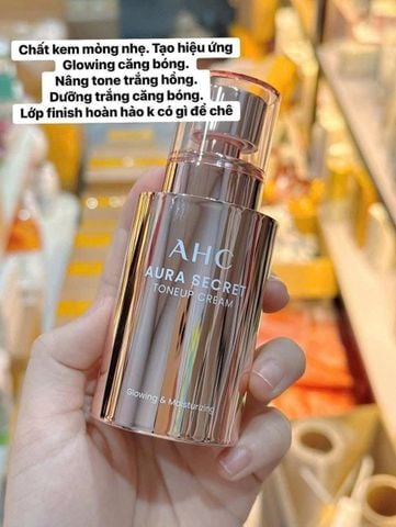 KEM DƯỠNG ẨM VÀ LÀM SÁNG DA AHC AURA SECRET TONE UP SPF30 PA++