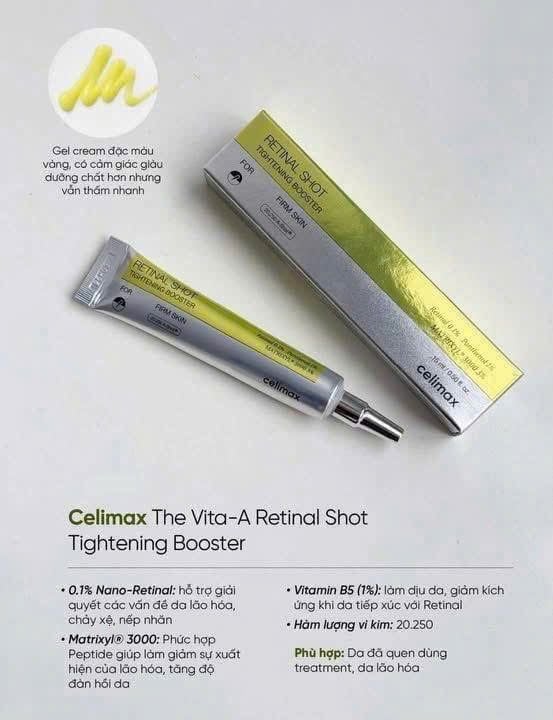 TINH CHẤT DƯỠNG CELIMAX VITA A RETINAL SHOT TIGHTENIBG BOOSTER 15ML