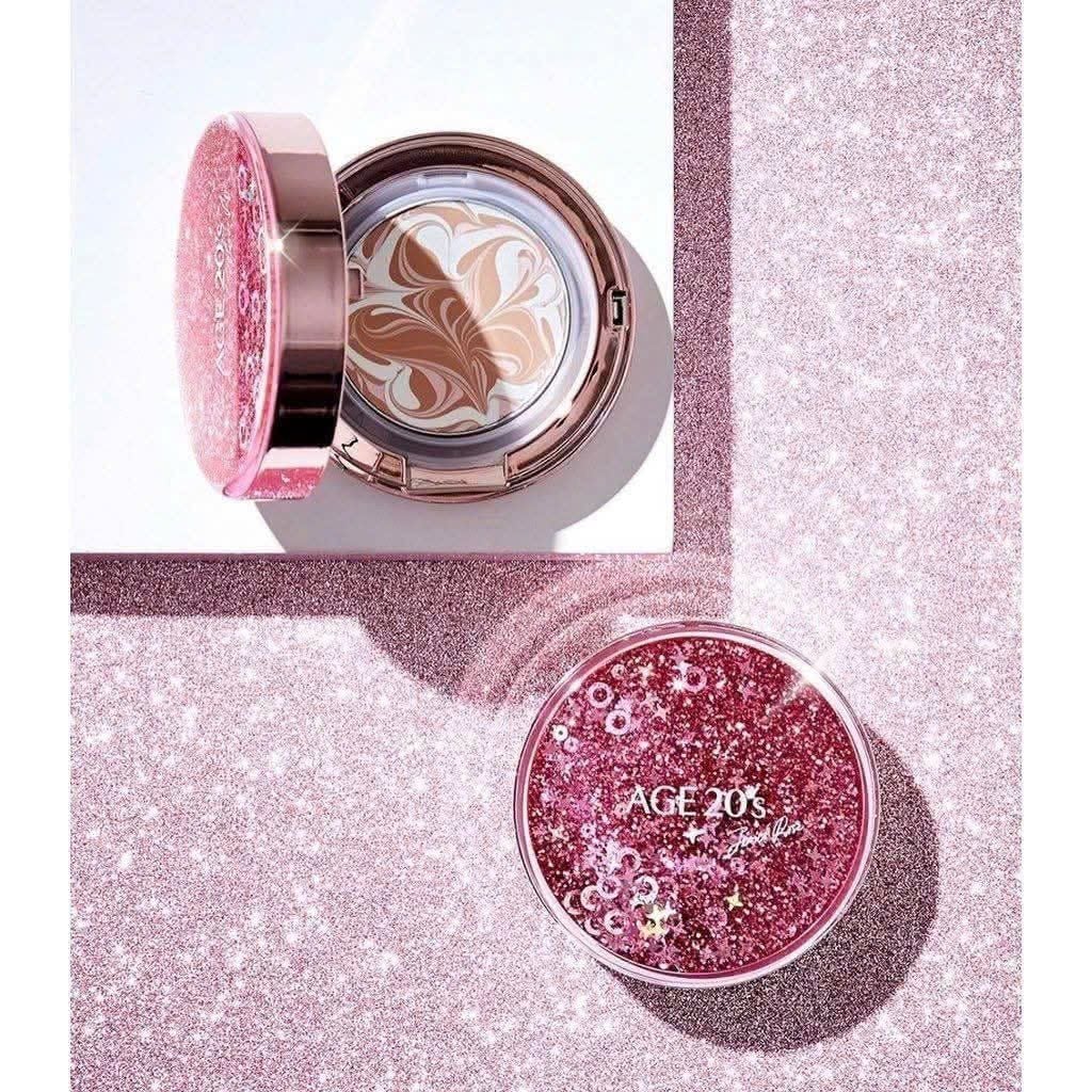 AGE 20's Shining Drop Edition Jericho Rose Essence Pink Pact Pink Latte No.21