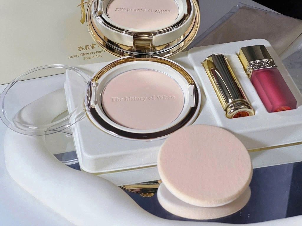 SET PHẤN PHỦ NÉN WHOO LUXURY GLOW PRESSED POWDER SPECIAL 3 MÓN