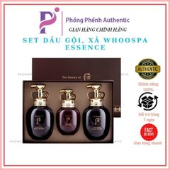 SET DẦU GỘI, XẢ WHOOSPA ESSENCE SHAMPOO