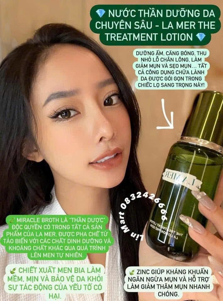 NƯỚC HOA HỒNG TÁI TẠO DA LA MER THE TREATMENT LOTION 5ML FULLBOX