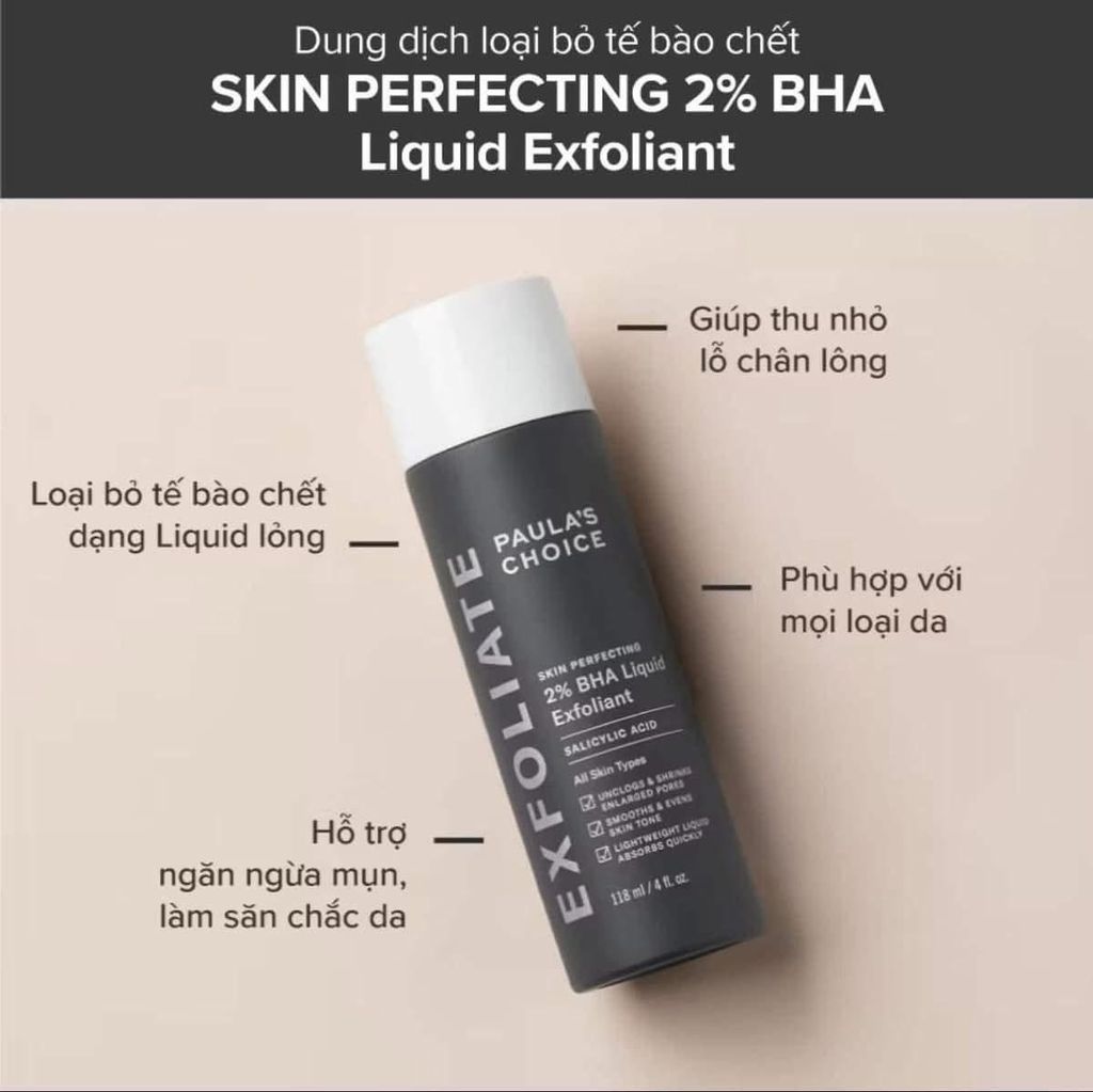 TONER PAULA'S CHOICE BHA 2% LIQUID EXFOLIANT CHAI 118ML