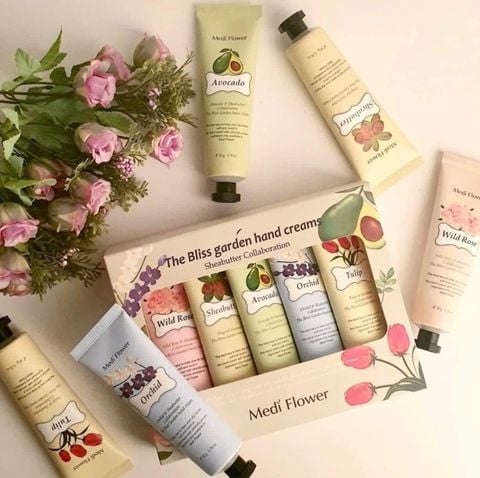 SET KEM TAY HƯƠNG HOA CỎ MEDI FLOWER 5 TUÝP 50G*5