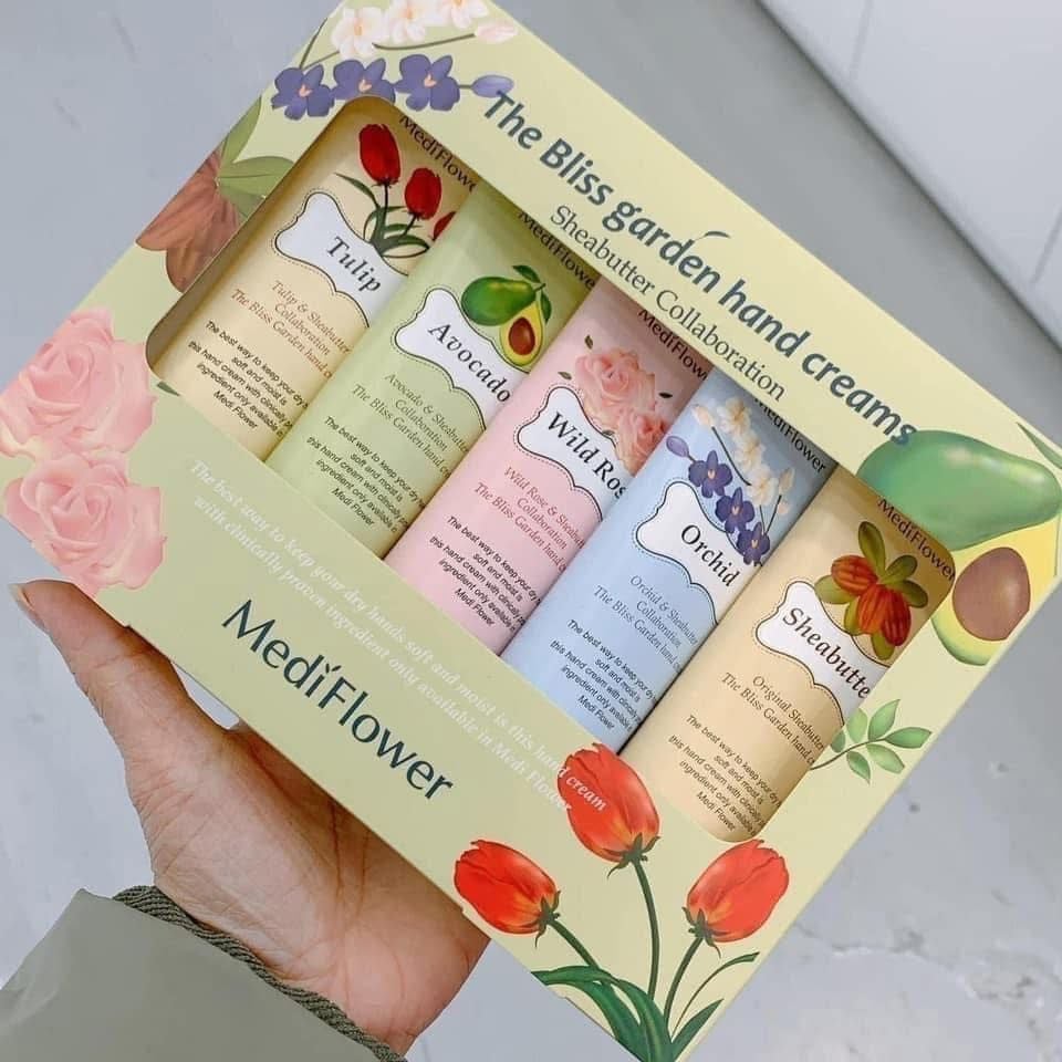 SET KEM TAY HƯƠNG HOA CỎ MEDI FLOWER 5 TUÝP 50G*5