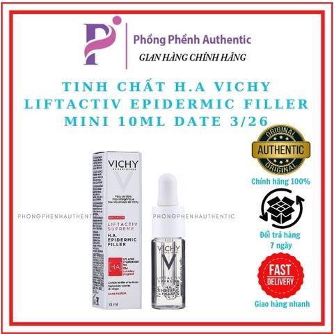 TINH CHẤT H.A GIÚP DA CĂNG BÓNG, GIẢM NẾP NHĂN VICHY LIFTACTIVE EPIDERMIC FILLER 10ML MINI
