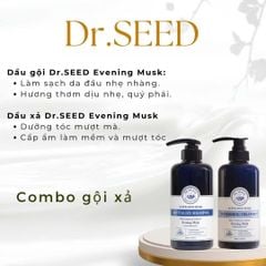 Bộ dầu gội, dầu xả Dr.SEED Evening Musk 500ml Hàn Quốc