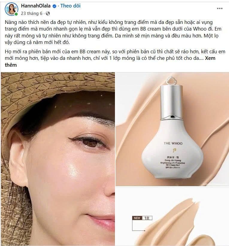 THE WHOO GONG JIN HYANG BRIGHTENING UV PROTECTIVE BB CREAM NO.2 SPF 50+/PA+++ 13ML