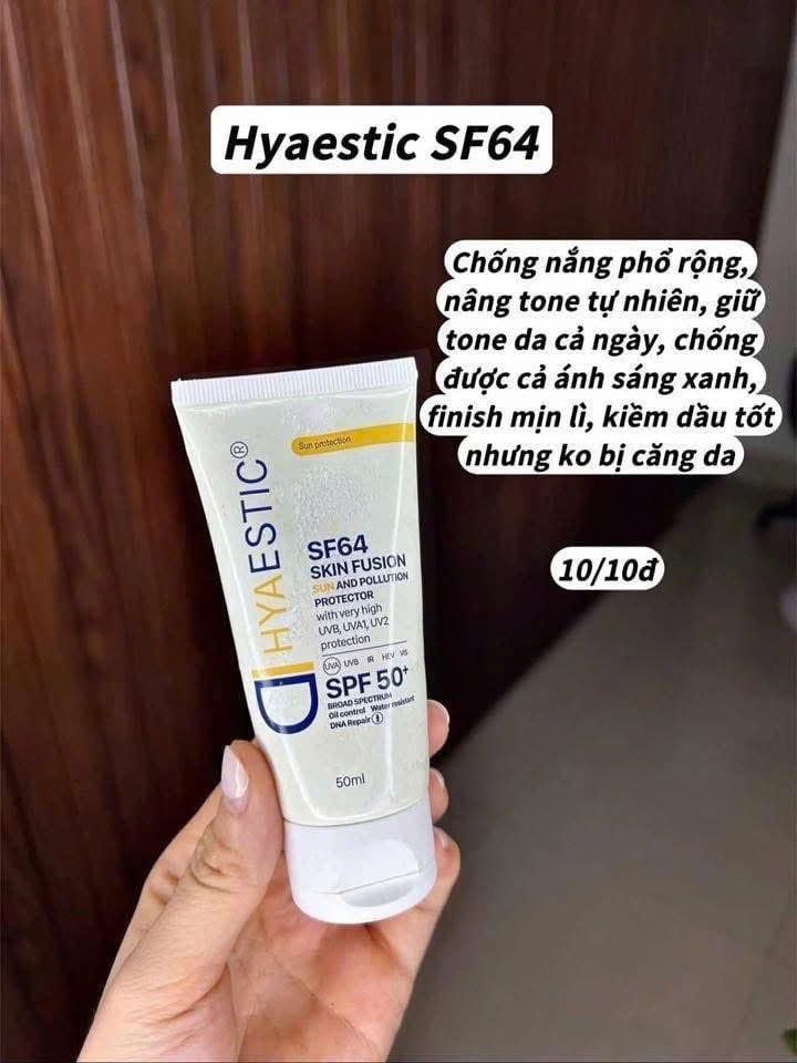 KEM CHỐNG NẮNG HYAESTIC SKIN FUSSION SF 64 SUN AND POLLUTION PROTECTOR SPF 50+