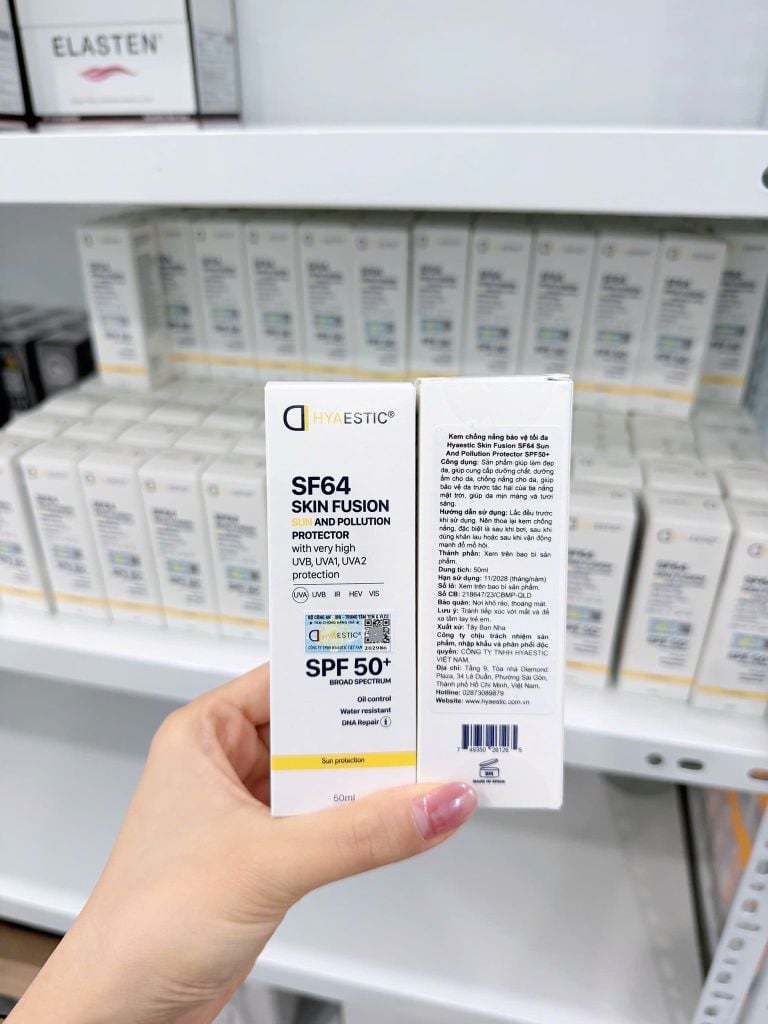 KEM CHỐNG NẮNG HYAESTIC SKIN FUSSION SF 64 SUN AND POLLUTION PROTECTOR SPF 50+
