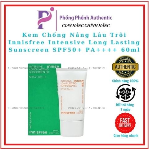 KEM CHỐNG NẮNG INNISFREE INTENSIVE LONG-LASTTING SUNCREEN EX SPF50+ PA++++