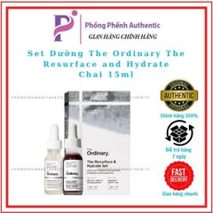 SET 2 MÓN THE ORDINARY AHA 30% + BHA 2% PEELING SOLUTION & HYALUARONIC ACID 2% + B5