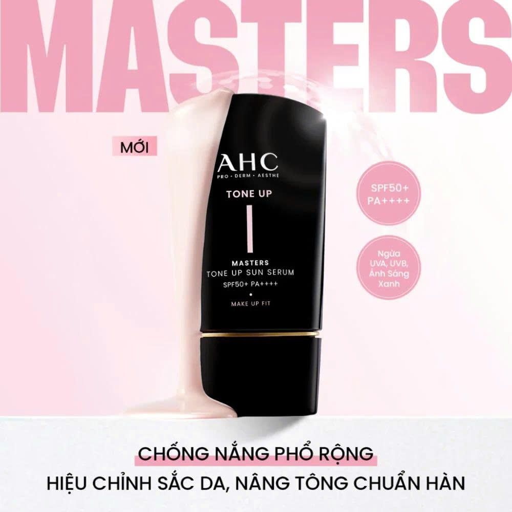 KEM CHỐNG NẮNG AHC MASTERS TONE UP SUN SERUM SPF50+ PA++++