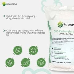 BÔNG TẨY TRANG HEXA LABORATORIES 200 MIẾNG