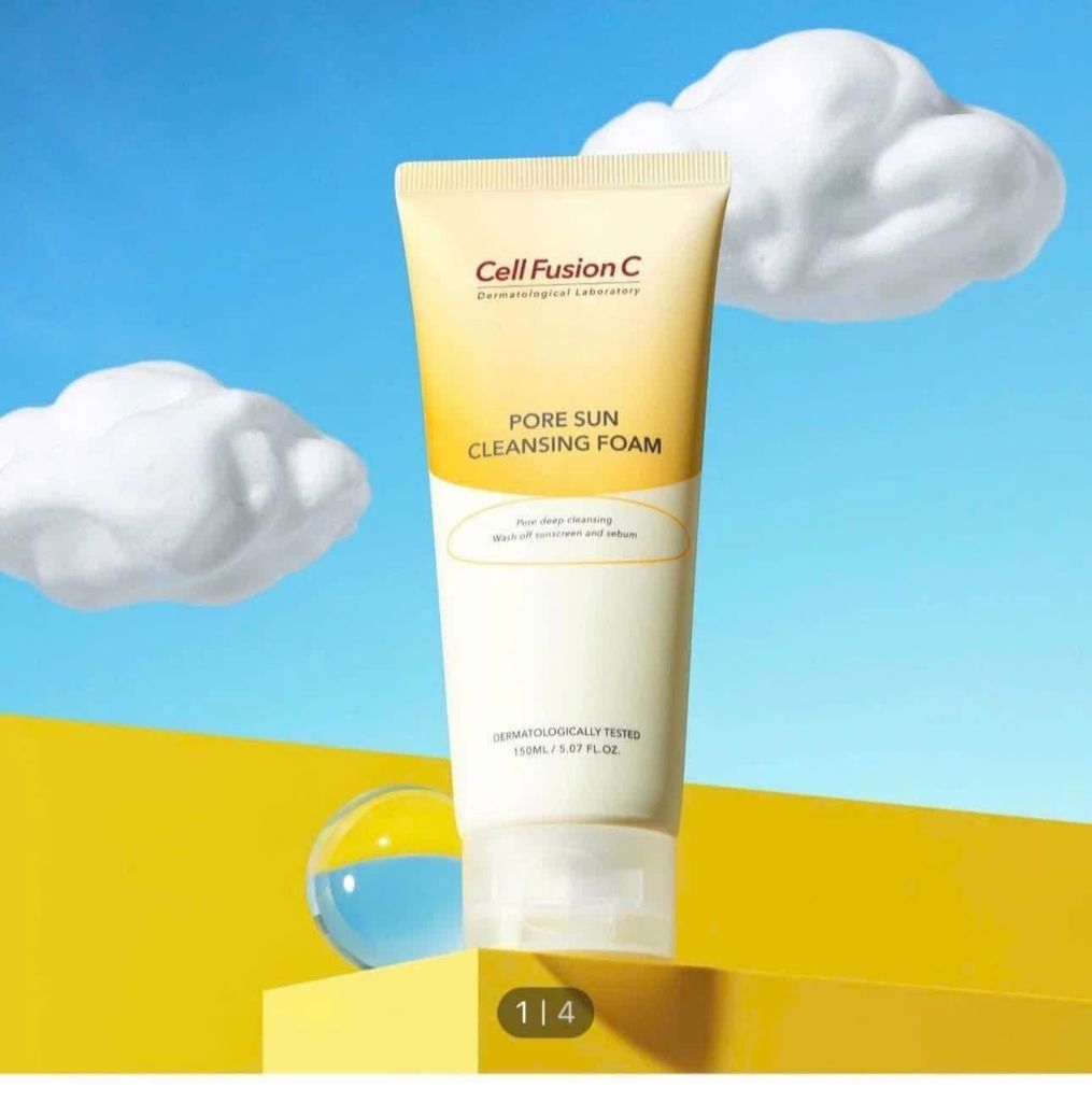 Sữa Rửa Mặt Dưỡng Sáng Cell Fusion C Pore Sun 150ML 01/29