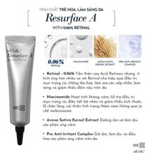 TINH CHẤT TRẺ HOÁ, LÀM SÁNG DA OH! OH! RESURFACE A 20G (with 0.06% retinal)