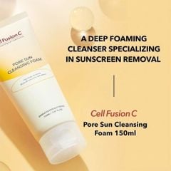 Sữa Rửa Mặt Dưỡng Sáng Cell Fusion C Pore Sun 150ML 01/29